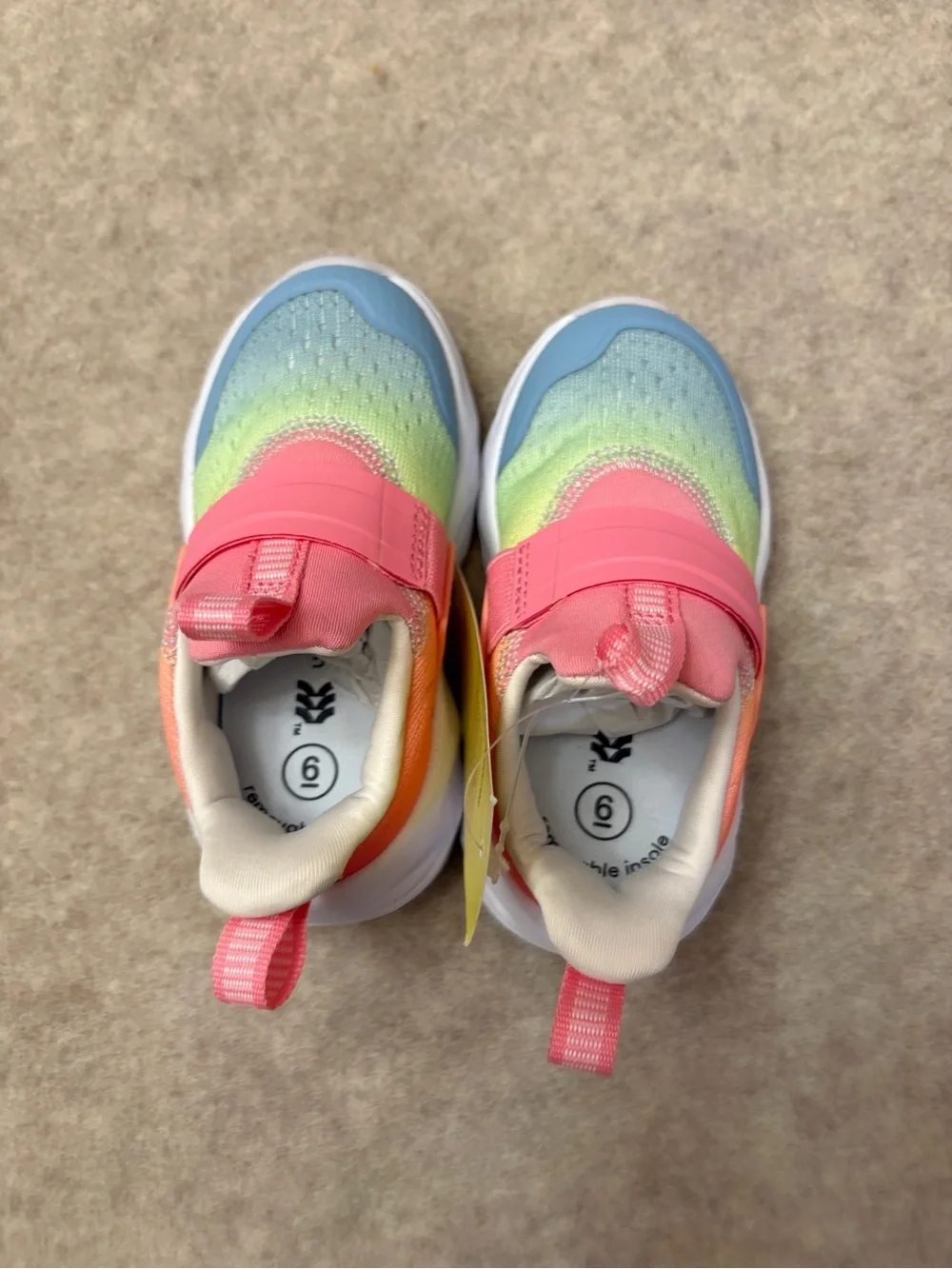 All in Motion Pink Slip On Comfort Sneakers Shoes Toddler Size 6